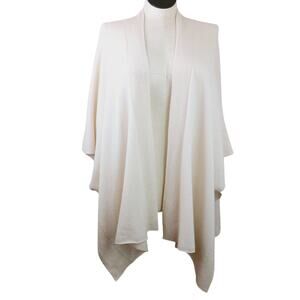 Margaret O'Leary One Size 100% Cashmere Cape in Cream